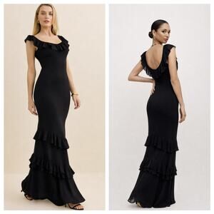 Reformation Tripoli dress black size 6